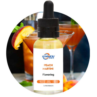 Peach Martini Style Flavor Concentrate Liquid Powder Food Grade Sweet Peach Cocktail Flavor For Beverages, Candy, Ice Cream