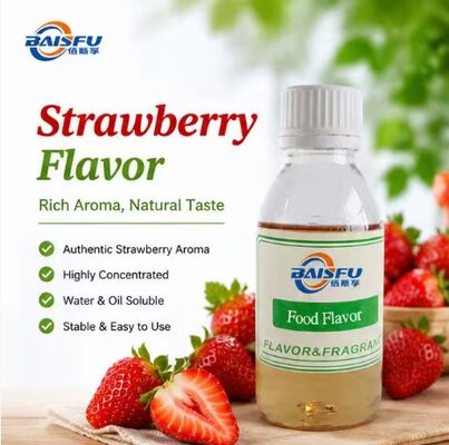 Strawberry Flavor Liquid Water Soluble High Concentration For Milk Tea Juice Carbonated Drink Protein Powder Beverage