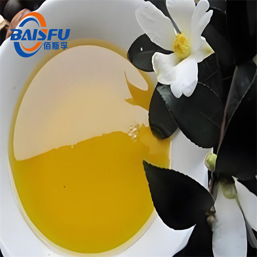 Baisfu Factories sell high quality natural Green Tea Seed Oil Yellow transparent liquid unsaturated fattyacid 90% for Healthy Cooking Oils and Seasonings