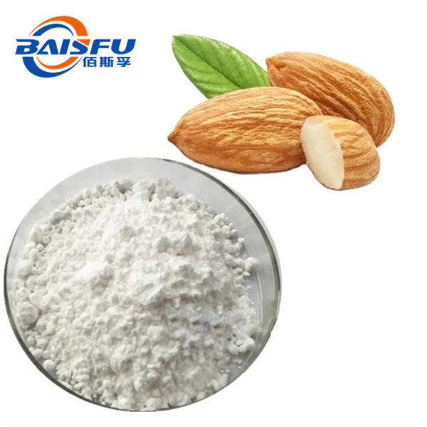 Baisfu Top Quality 99% pure Natural Almond Powder CAS No. 87-72-9 Amygdalin off-white powder use In Food, Health Products, Cosmetics