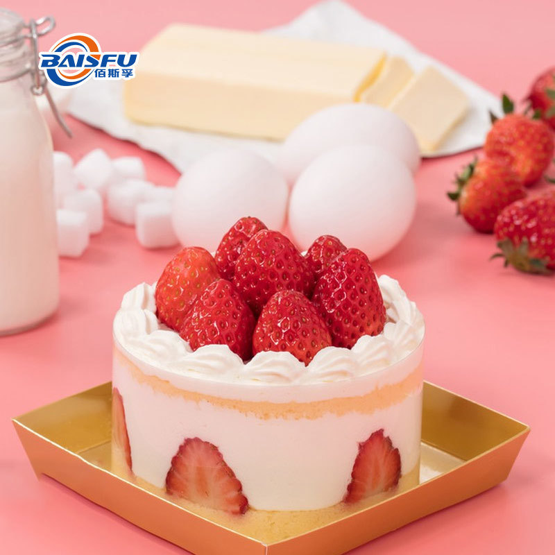 Baisfu Top Quality Light Red Powder Pure Natural Organic Strawberry Freeze Dried Powder 100% pass 80 mesh for Solid beverages and baked goods