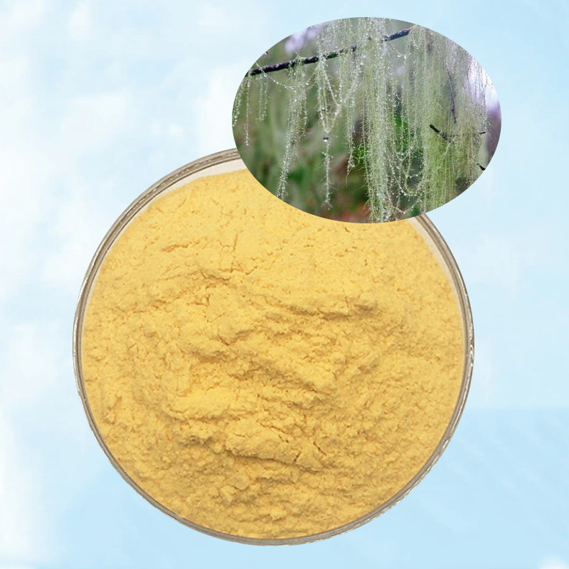 Baisfu concentration 98% Yellow crystalline powder Usnic Acid Powder CAS 125-46-2 For Skin care and oral care