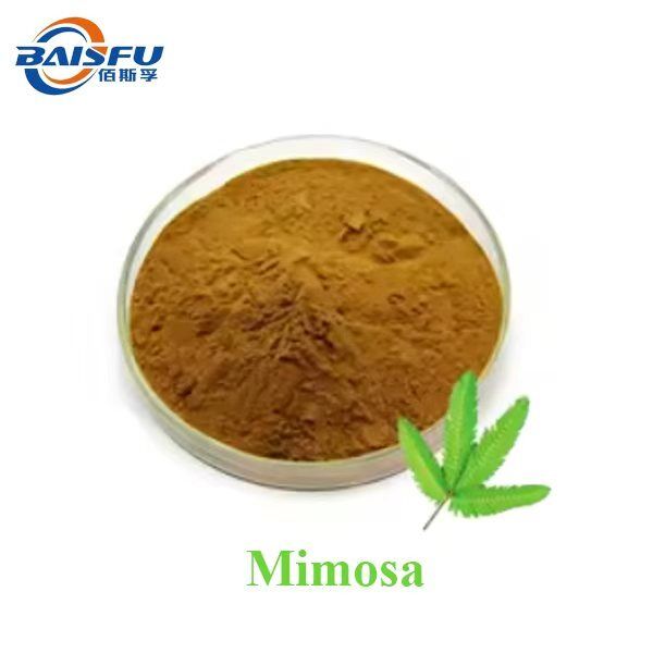 Baisfu Factory Sales Mimosa Extract Powder Brown Yellow Fine Powder for Health Supplements and Medicine