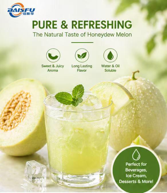 High Quality Premium Honey Dew Melon Flavor Concentrated Natural Rich Sweet Profile for Luxury Ice Cream