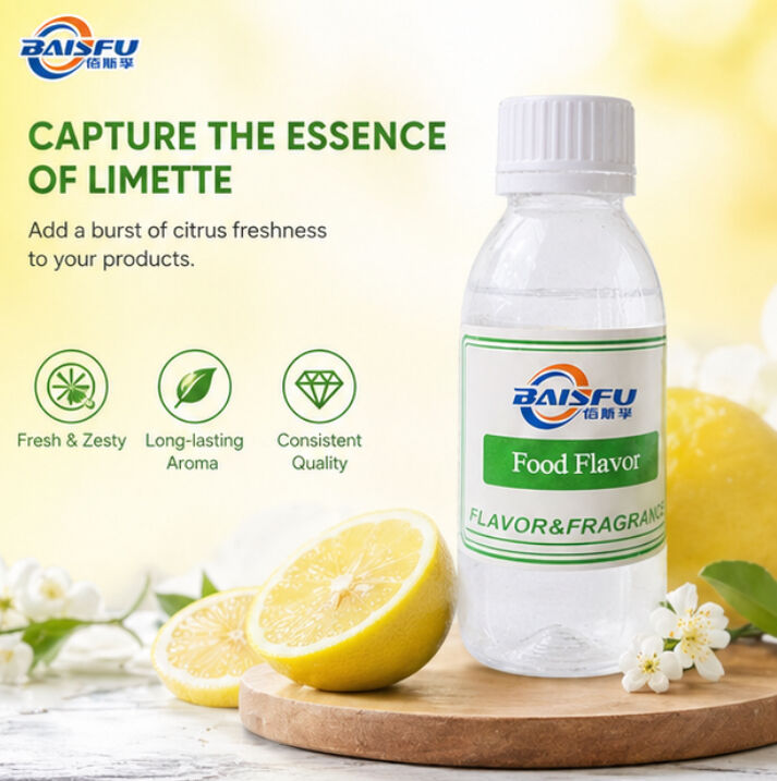 Baisfu High Quality Food Grade Limette Flavor Liquid Concentrated White Lemon Flavor with Excellent Heat Stability for BakeryHigh Quality High Quality Baisfu Food Grade Limette Flavor Liquid Concentra