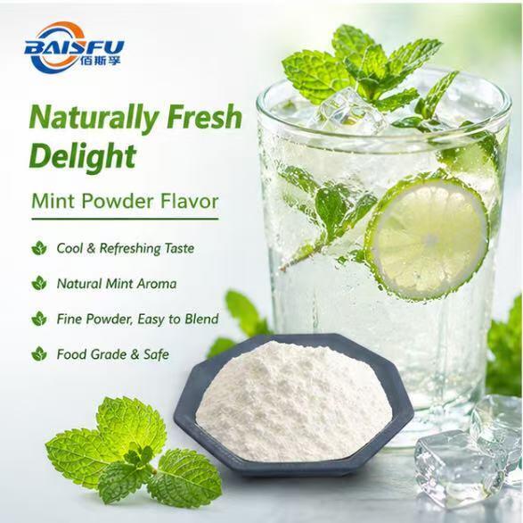 High Quality Heat Stable Mint Powder Flavor for Hard Candy Chewing Gum and Mints Confectionery