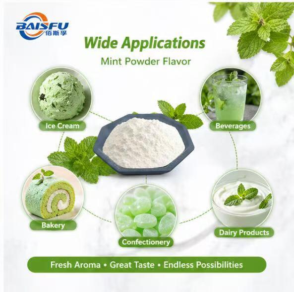 High Quality Heat Stable Mint Powder Flavor for Hard Candy Chewing Gum and Mints Confectionery