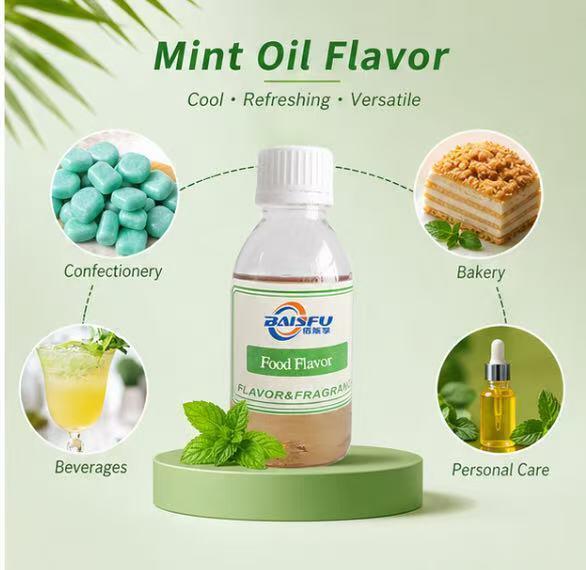 Heat Stable Mint Oil Flavor for Bakery Products Cookie Cake and Chocolate Coating