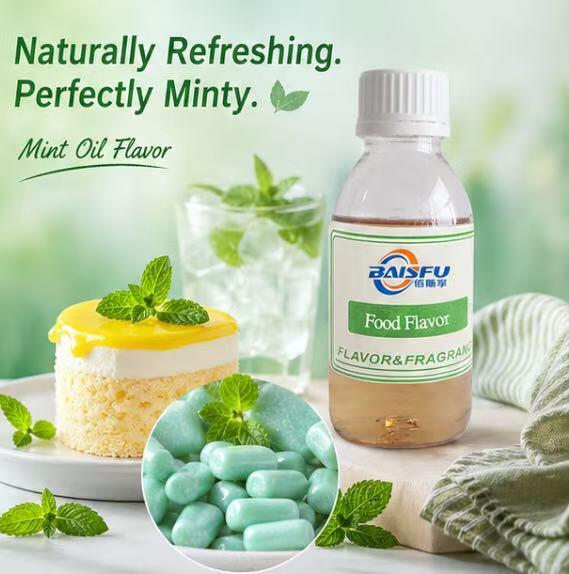 Heat Stable Mint Oil Flavor for Bakery Products Cookie Cake and Chocolate Coating