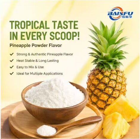 High Quality Natural Pineapple Powder Flavor for Cake Mix Cookie Mix and Bakery Dry Blend