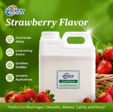 Strawberry Flavor Liquid Water Soluble High Concentration For Milk Tea Juice Carbonated Drink Protein Powder Beverage
