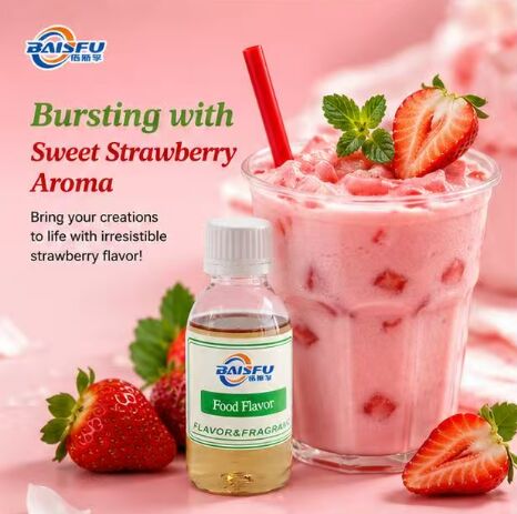 Strawberry Flavor Liquid Water Soluble High Concentration For Milk Tea Juice Carbonated Drink Protein Powder Beverage