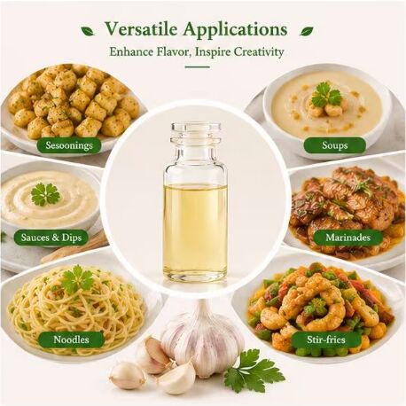 Premium Concentrated Garlic Oil Flavor for Stir Fry Sauce Dipping Oil Savory Marinade Blend and Asian Cooking Sauce